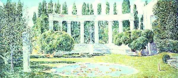 The Bartlett Gardens, Amagansett, 1933 Oil Painting by Childe Hassam