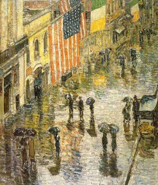 St. Patrick's Day, 1919 Oil Painting by Childe Hassam