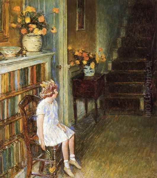 Clarissa Oil Painting by Childe Hassam