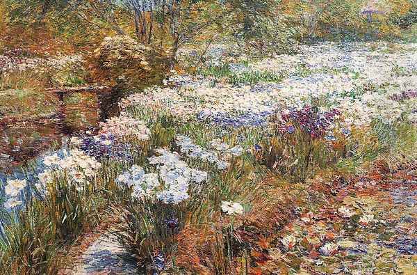 The Water Garden Oil Painting by Childe Hassam