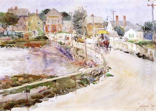 At Gloucester Oil Painting by Childe Hassam