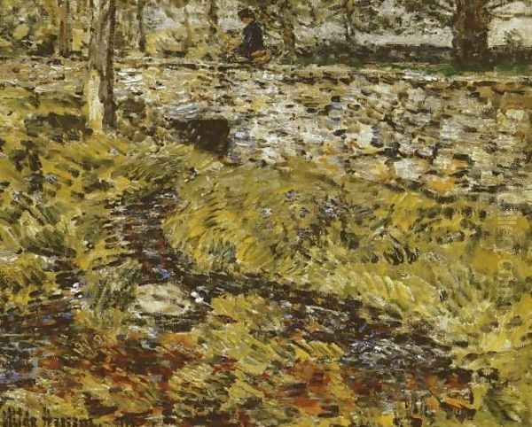 Stone Bridge Oil Painting by Childe Hassam