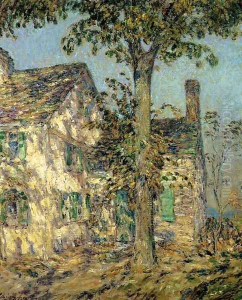 Sunlight on an Old House, Putnam Oil Painting by Childe Hassam