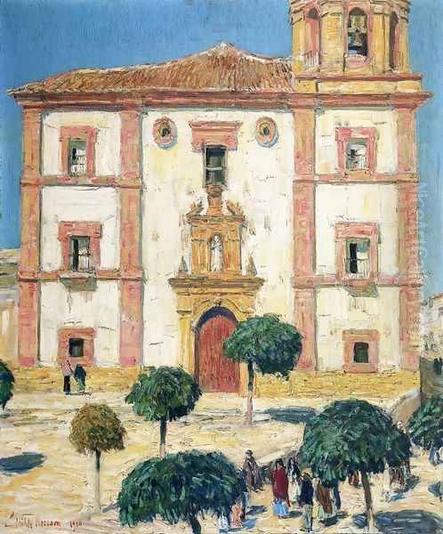 Cathedral at Ronda Oil Painting by Childe Hassam