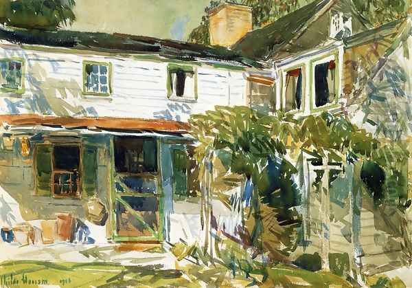 Back of the Old House Oil Painting by Childe Hassam