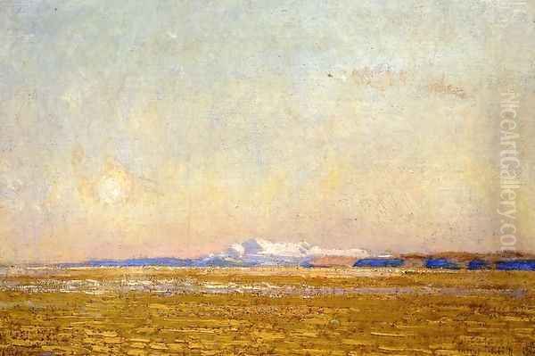 Moonrise at Sunset, Harney Desert by Childe Hassam