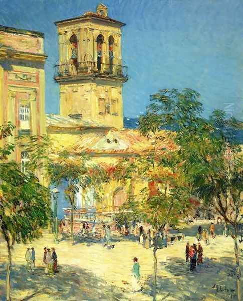 Street of the Great Captain, Cordoba Oil Painting by Childe Hassam