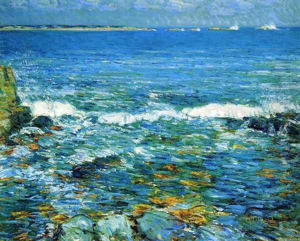 Duck Island from Appledore Oil Painting by Childe Hassam