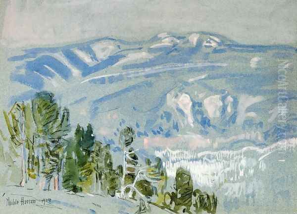 Looking towards Mount Adams from Mount Hood Oil Painting by Childe Hassam