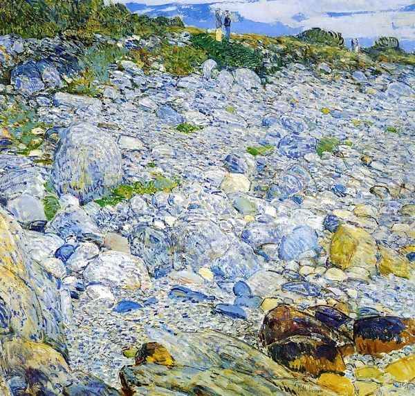 Rocky Beach, Appledore Oil Painting by Childe Hassam