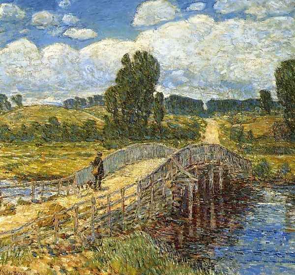 Bridge at Old Lyme Oil Painting by Childe Hassam