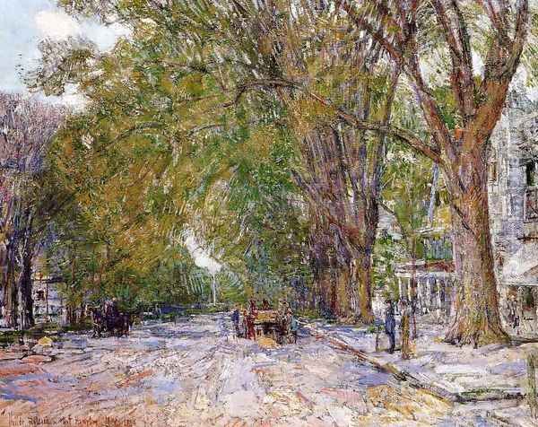 Elms, East Hampton, New York Oil Painting by Childe Hassam