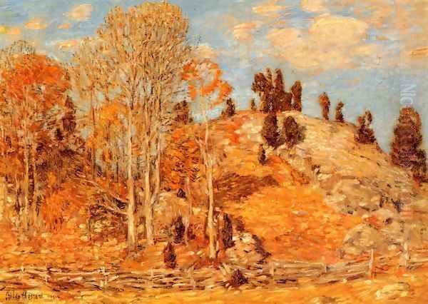 The Cedar Lot, Old Lyme Oil Painting by Childe Hassam