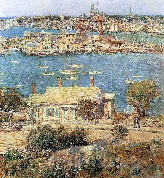 Gloucester Harbor 2 Oil Painting by Childe Hassam