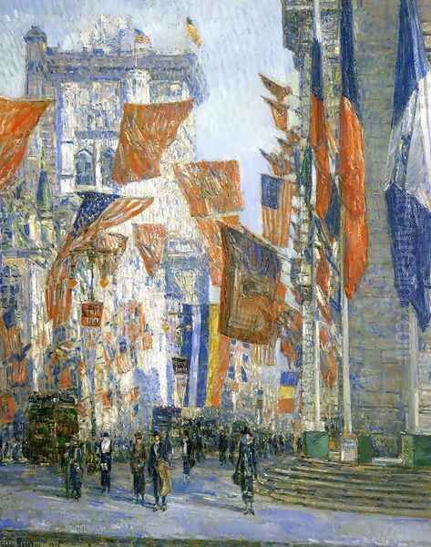 Avenue of the Allies Oil Painting by Childe Hassam