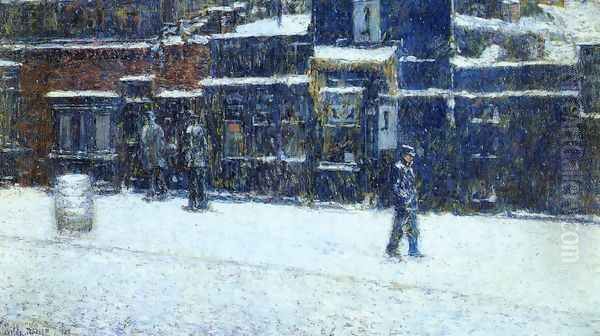 The Messanger Boy Oil Painting by Childe Hassam