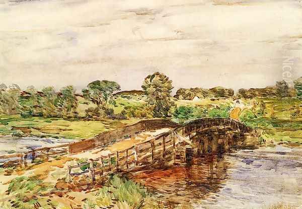 Bridge at Old Lyme 2 Oil Painting by Childe Hassam