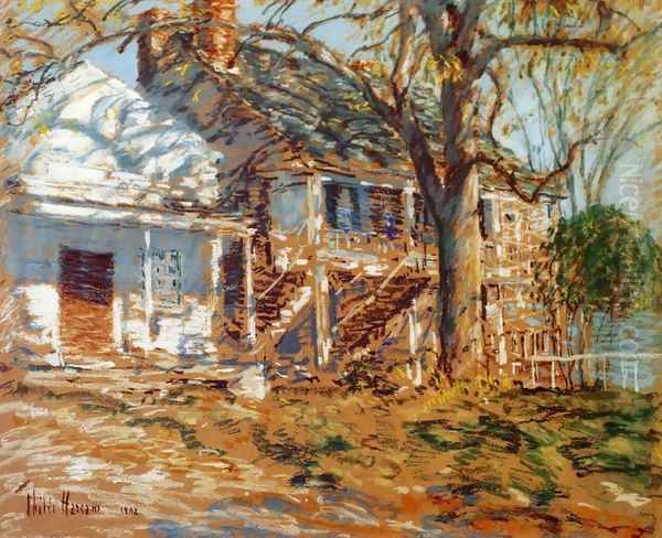 The Brush House Oil Painting by Childe Hassam