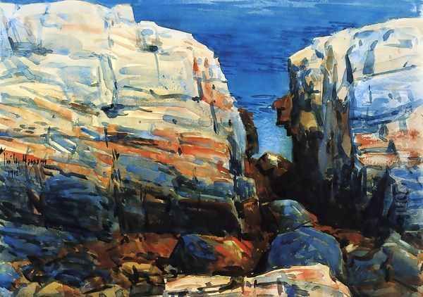 The Gorge, Appledore Oil Painting by Childe Hassam