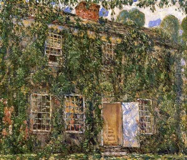 Home Sweet Home Cottage, East Hampton Oil Painting by Childe Hassam