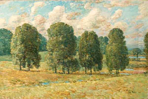 Trees, New Hampshire Oil Painting by Childe Hassam