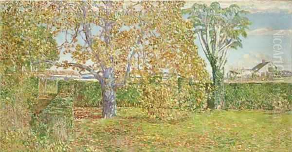 Autumn Landscape, East Hampton Oil Painting by Childe Hassam