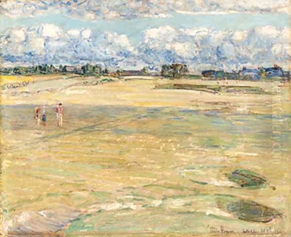 On the Links Oil Painting by Childe Hassam