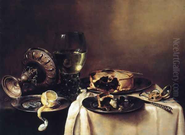 A Still Life Oil Painting by Willem Claesz. Heda