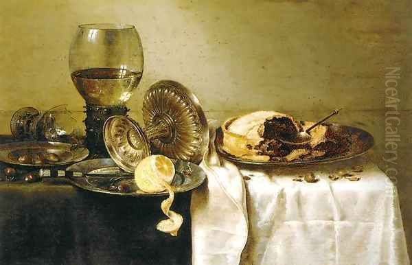 Still-Life 3 Oil Painting by Willem Claesz. Heda