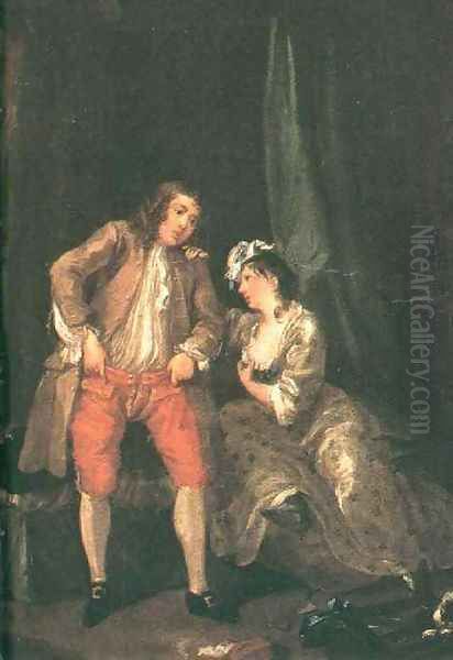 Before the Seduction and After 1731 Oil Painting by William Hogarth