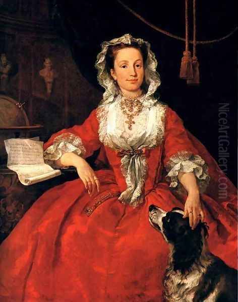 Portrait Of Mary Edwards Oil Painting by William Hogarth