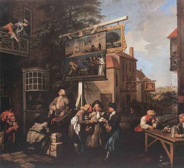 Soliciting Votes 1754 Oil Painting by William Hogarth