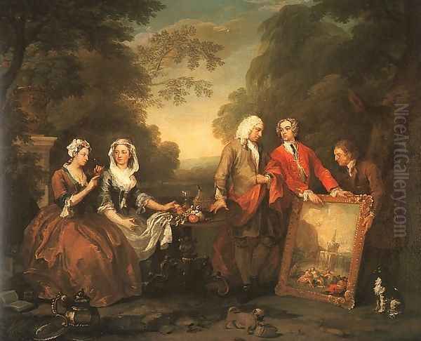 The Fountaine Family 1730 Oil Painting by William Hogarth