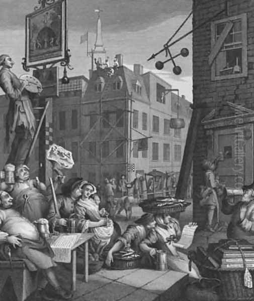 Beer Street Oil Painting by William Hogarth