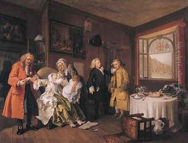 The Lady's Death Oil Painting by William Hogarth