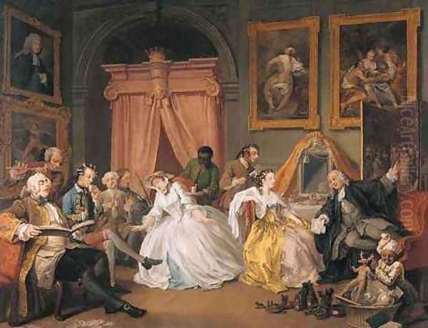 The Toilette Oil Painting by William Hogarth