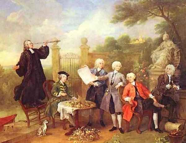 Lord Hervey and his friends Oil Painting by William Hogarth