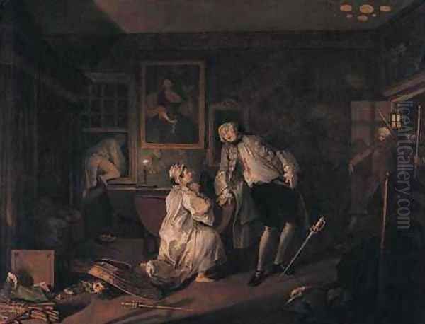 The Bagnio Oil Painting by William Hogarth