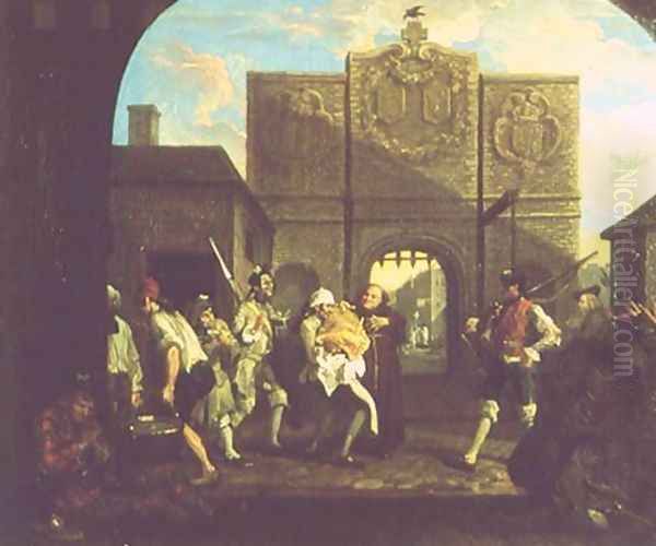 The Gate of Calais Oil Painting by William Hogarth