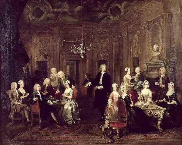 The Wollaston Family Oil Painting by William Hogarth