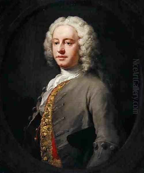 Portrait of an Unknown Man Oil Painting by William Hogarth