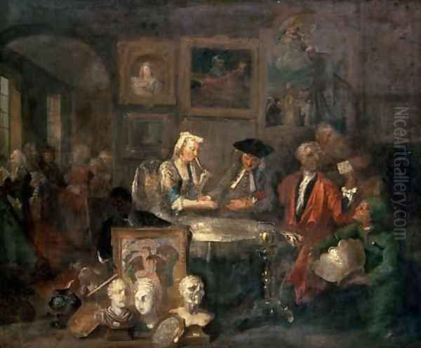 The Marriage Contract Oil Painting by William Hogarth