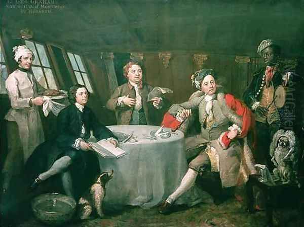 Captain Graham in his Cabin Oil Painting by William Hogarth