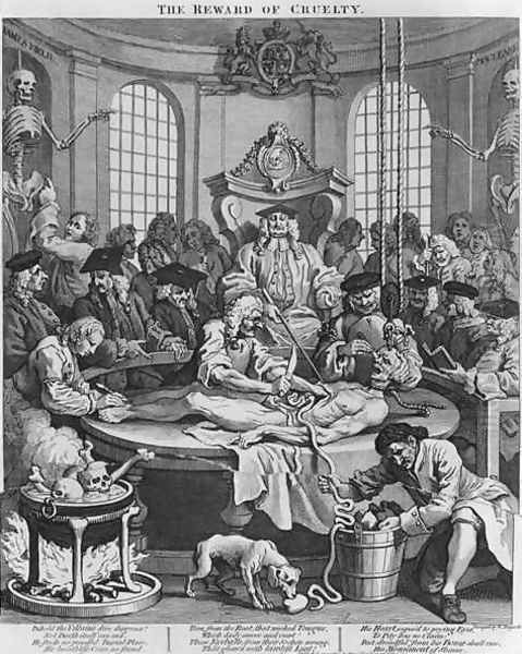 Autopsy or The Reward of Cruelty from The Four Stages of Cruelty Oil Painting by William Hogarth