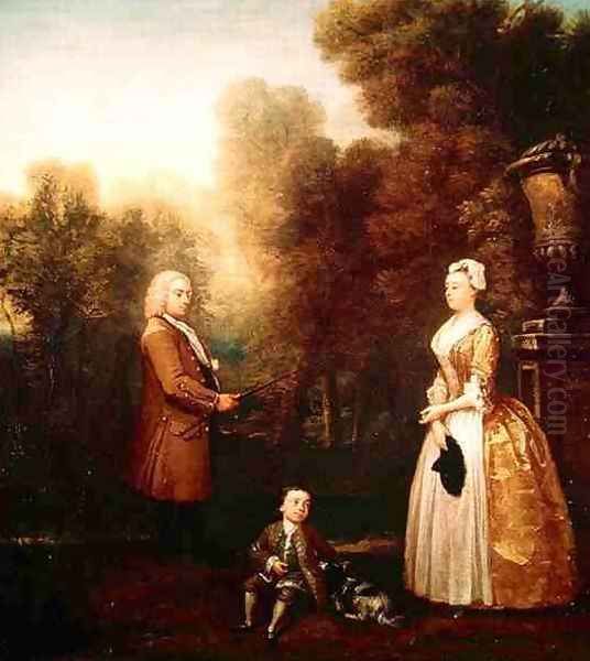 The Pascall Family Oil Painting by William Hogarth