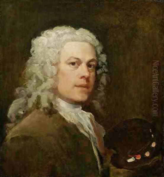 Self Portrait 2 Oil Painting by William Hogarth