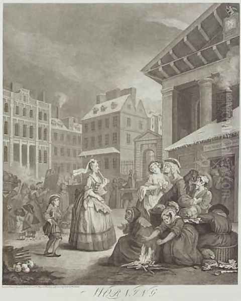 Times of the Day Morning Oil Painting by William Hogarth