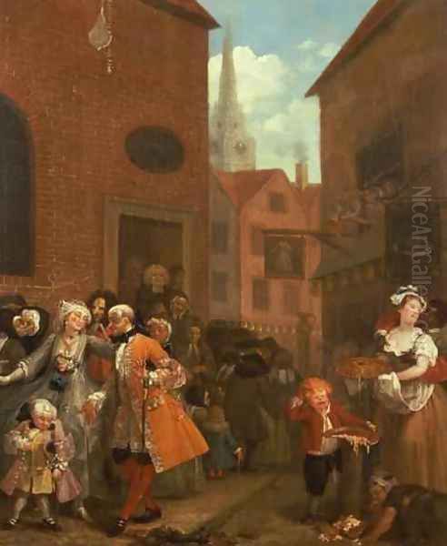 Noon Oil Painting by William Hogarth