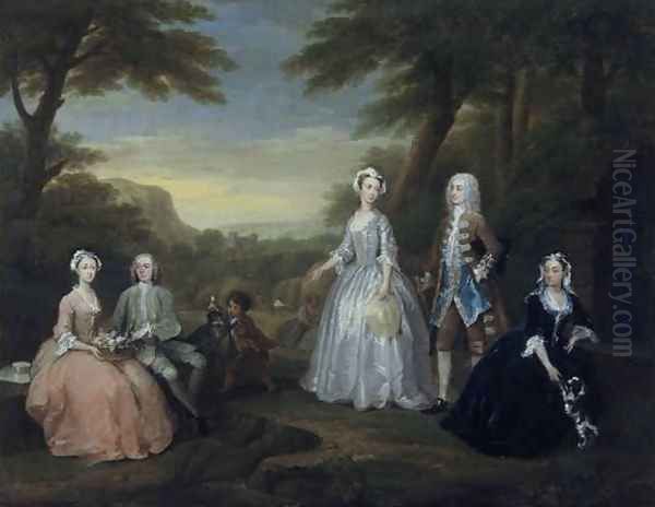 The Jones Family Conversation Piece Oil Painting by William Hogarth