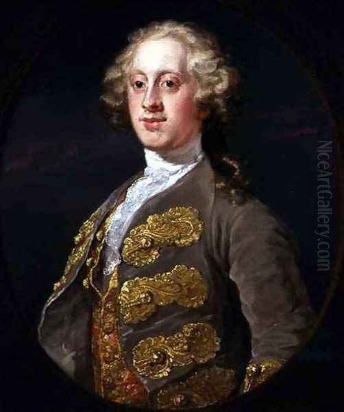 William Cavendish Marquess of Hartington Oil Painting by William Hogarth